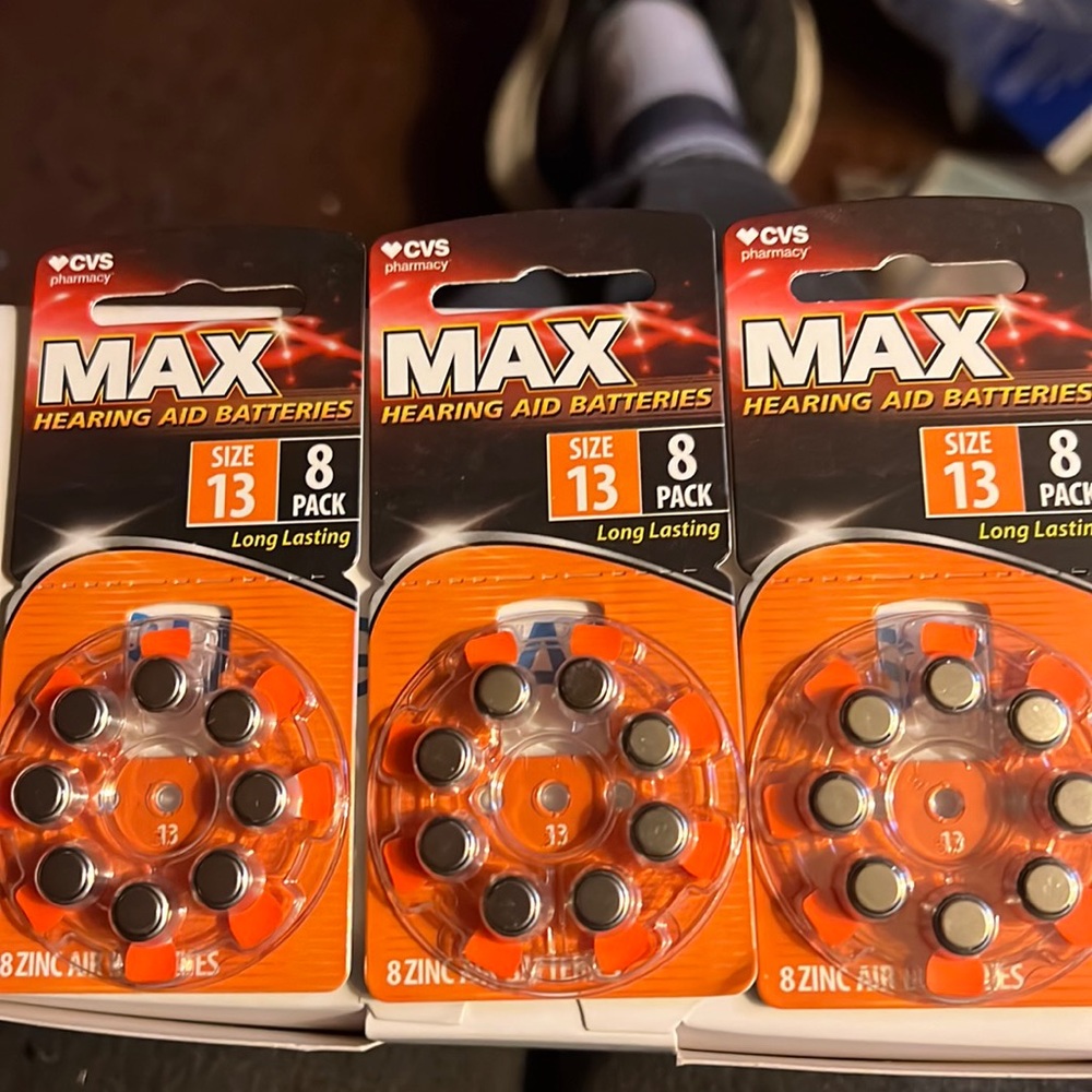 BOGO SALE CVS MAX. HEARING AID BATTERIES. SIZE 13